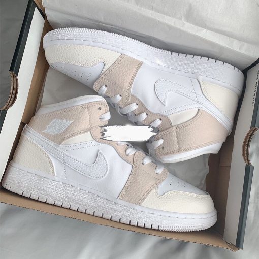 Brown & Beige Air Jordan 1 Mid