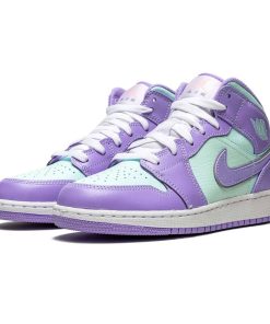 Air Jordan 1 Mid GS ‘Purple Aqua’