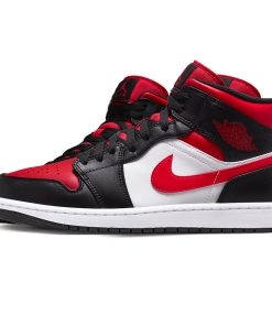 Air Jordan 1 Mid Black Red White