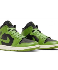 Air Jordan 1 Mid Black Altitude Green