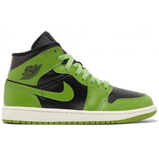 Air Jordan 1 Mid Black Altitude Green