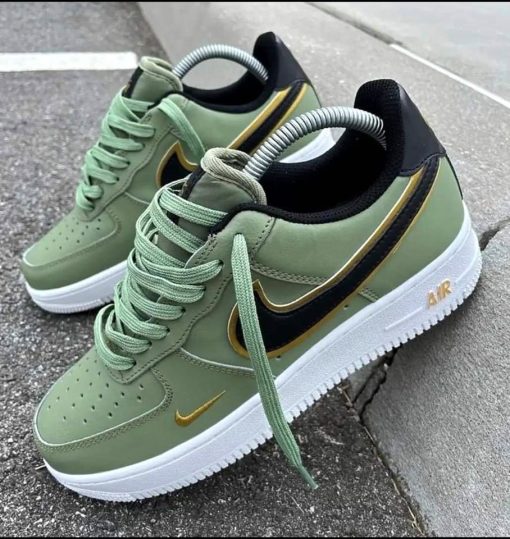 Air Force 1 Low 07 Double Swoosh Olive Green