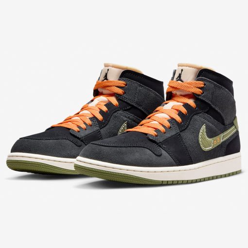 Air Jordan 1 Mid Se Craft “Anthracite/Light Olive”