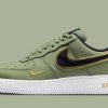 Air Force 1 Low 07 Double Swoosh Olive Green