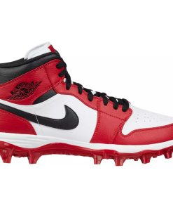 Jordan 1 Alpha Menace Mid Football Cleats Red