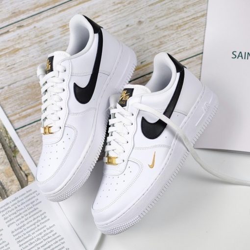 Air Force 1 Low 07 Essential White Black Gold