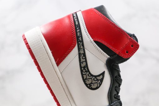 Dior Air Jordan 1 High White Red Black Mens Basketball