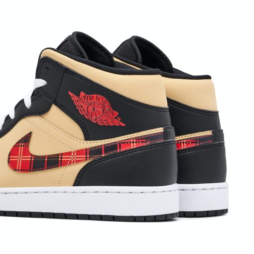 Air Jordan 1 Mid Tartan Swoosh