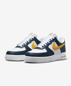 Air Force 1 ’07 Dark Obsidian White University Gold