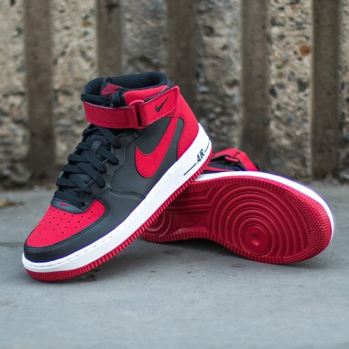 Air Force 1 Mid (Black/Gym Red)