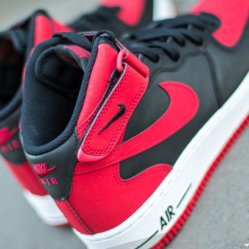 Air Force 1 Mid (Black/Gym Red)