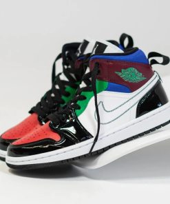 Jordan 1 Mid SE Black White Multi-Color