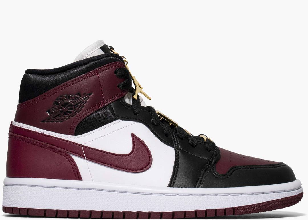 Air Jordan 1 Mid SE Black Dark Beetroot