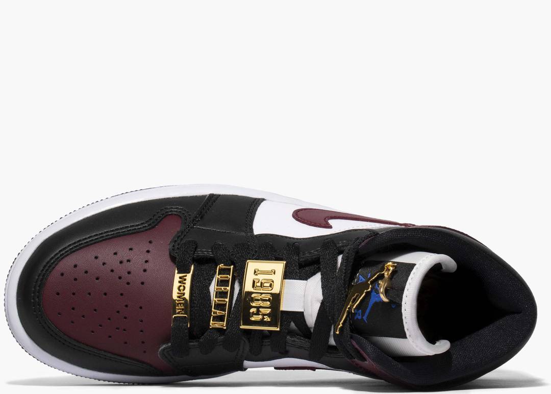 Air Jordan 1 Mid SE Black Dark Beetroot