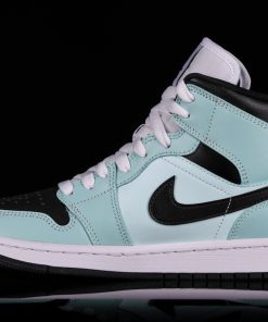 Air Jordan 1 Mid Aqua Black