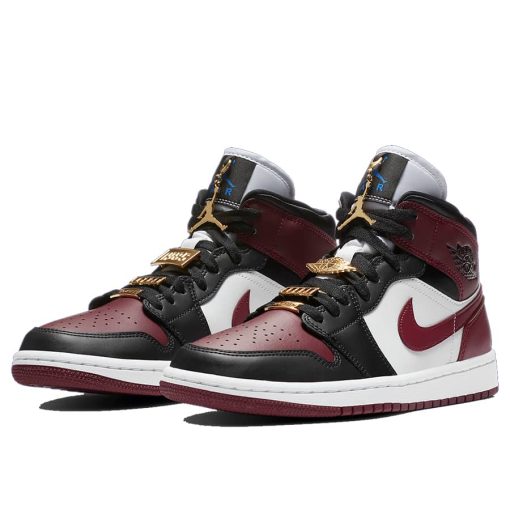 Air Jordan 1 Mid SE Black Dark Beetroot