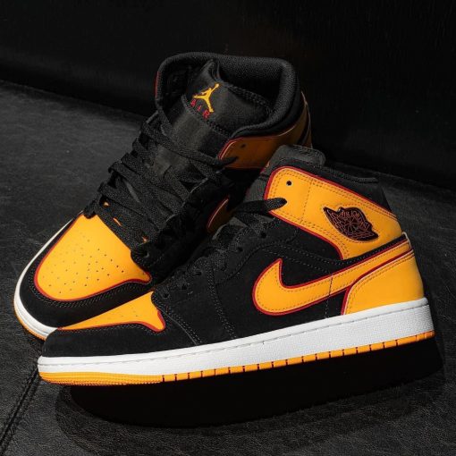 Jordan 1 Mid SE Black Vivid Orange