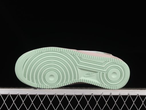 Air Force 1 07 Apple Green White Pink Metallic Gold