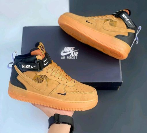 Nike Air Force 1 AF1 07 Mid LV8 Wheat Black White