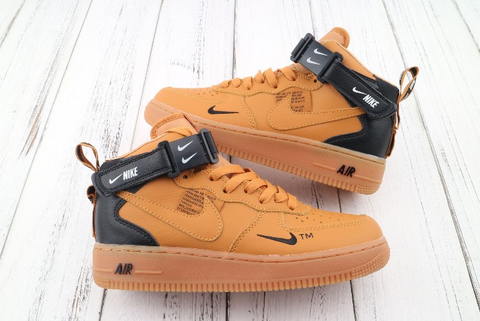 Nike Air Force 1 AF1 07 Mid LV8 Wheat Black White Nike Air Force 1 AF1 07 Mid LV8 Wheat Black White