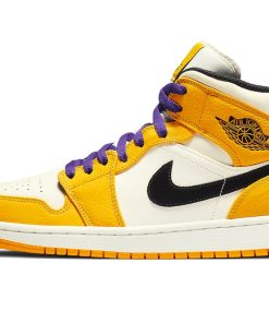 Air Jordan 1 Mid Lakers Colorway