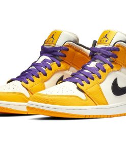 Air Jordan 1 Mid Lakers Colorway