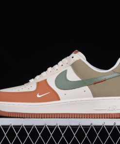 Nike Air Force 1 07 Low Green White Orange