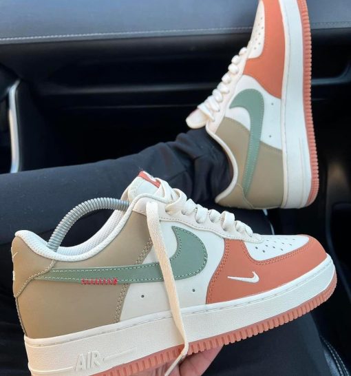 Nike Air Force 1 07 Low Green White Orange