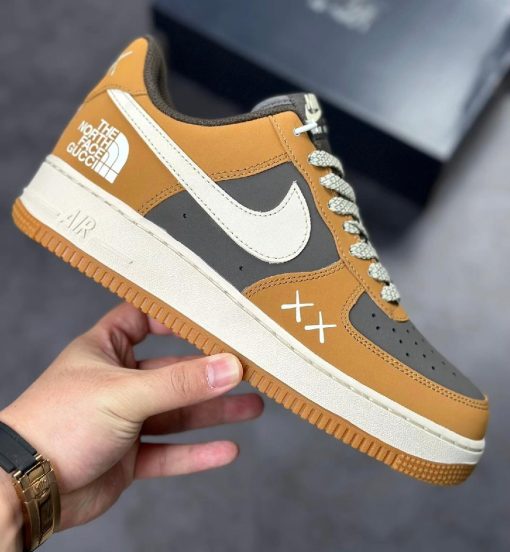 TheNorthFace x Nike Air Force 1 Low Dark Brown White