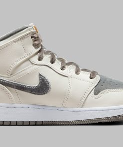 Air Jordan 1 Mid Grey Velvet Toes