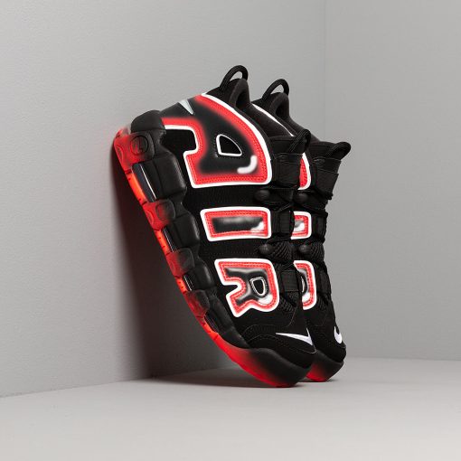 Nike Air More Uptempo ‘Black White Laser Crimson’