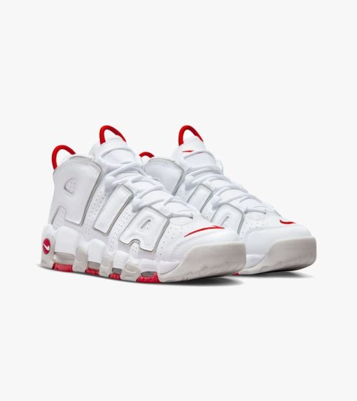 Nike Air More Uptempo 96 White Grey Red