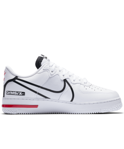 Air Force 1 React White_Black_True Red