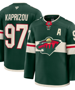 NKirill Kaprizov Minnesota Wild Fanatics Premium Home Jersey